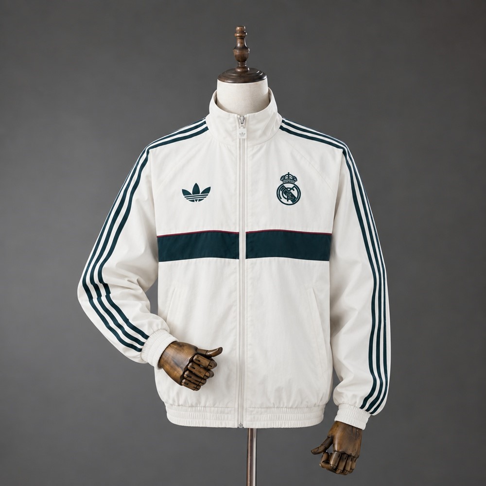 Sweatjacken Real Madrid Full Zip 2026-27 Weiß 2